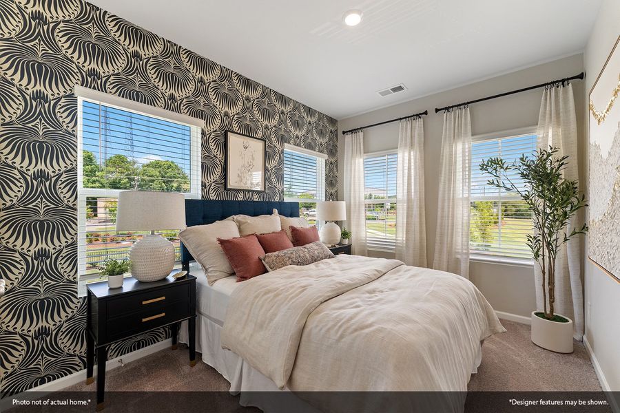 Furnished interior view inside a new home in Nichols Landing, Charlotte (Image 16).