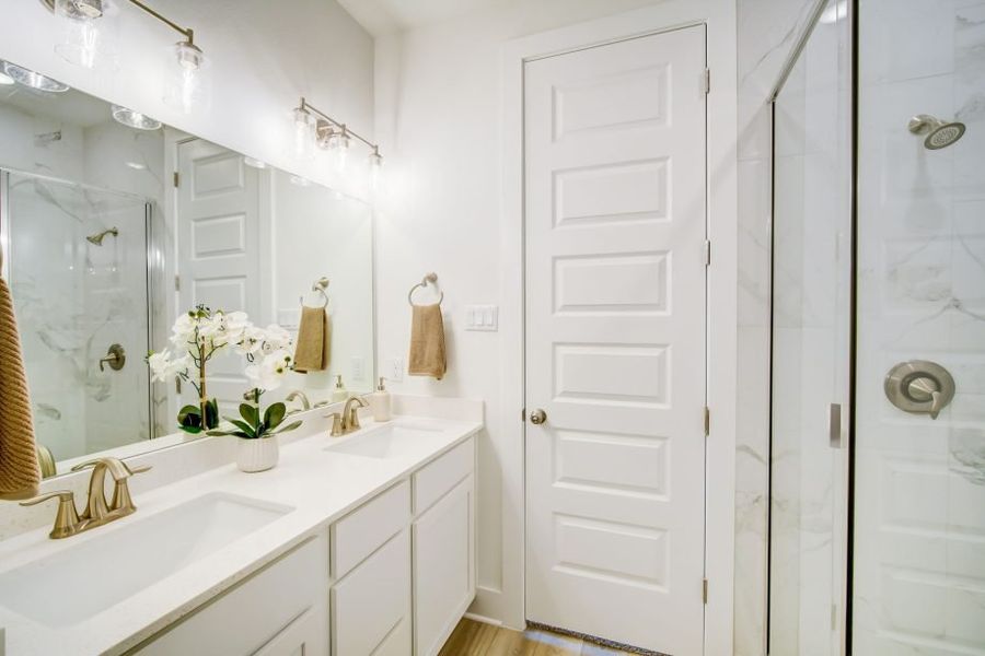 Furnished interior view inside a new home in Center 45, Round Rock (Image 14).
