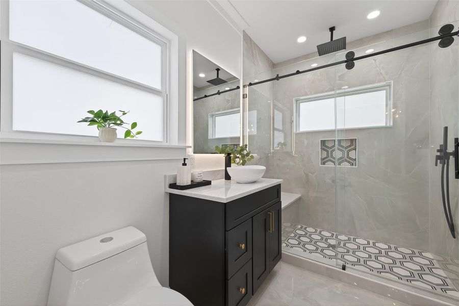 this image is an example for the secondary bath from model home