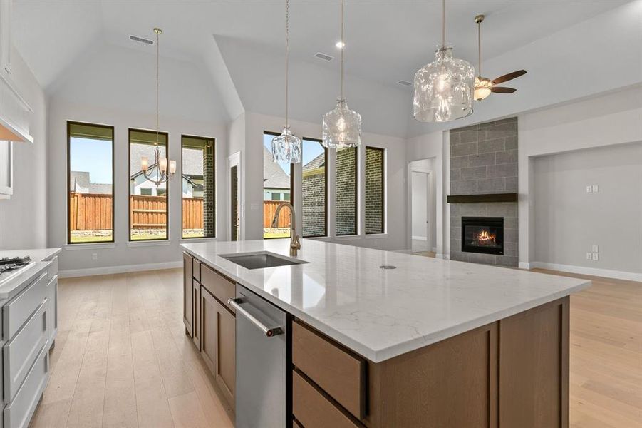 Furnished interior view inside a new home in Windsong Ranch, Prosper (Image 3). Furnished interior view inside a new home in Windsong Ranch, Prosper (Image 3).