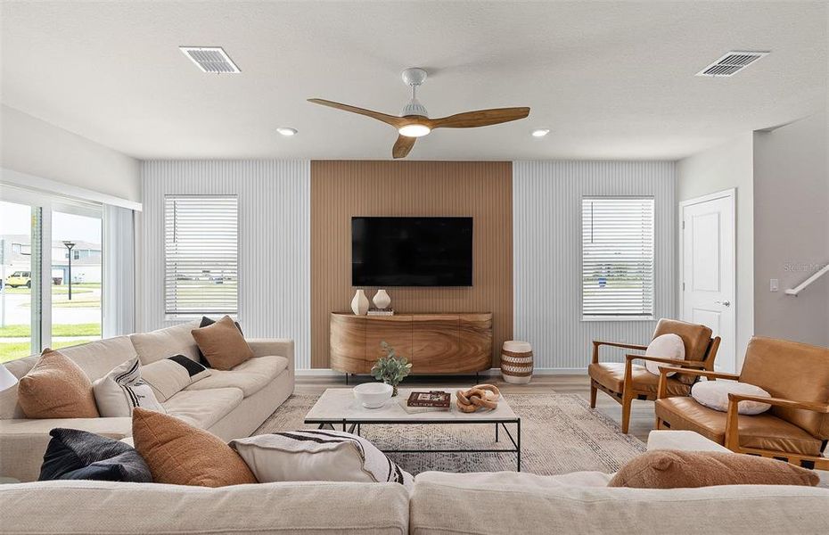Furnished interior view inside a new home in The Landings at Live Oak Lake, St. Cloud (Image 29).