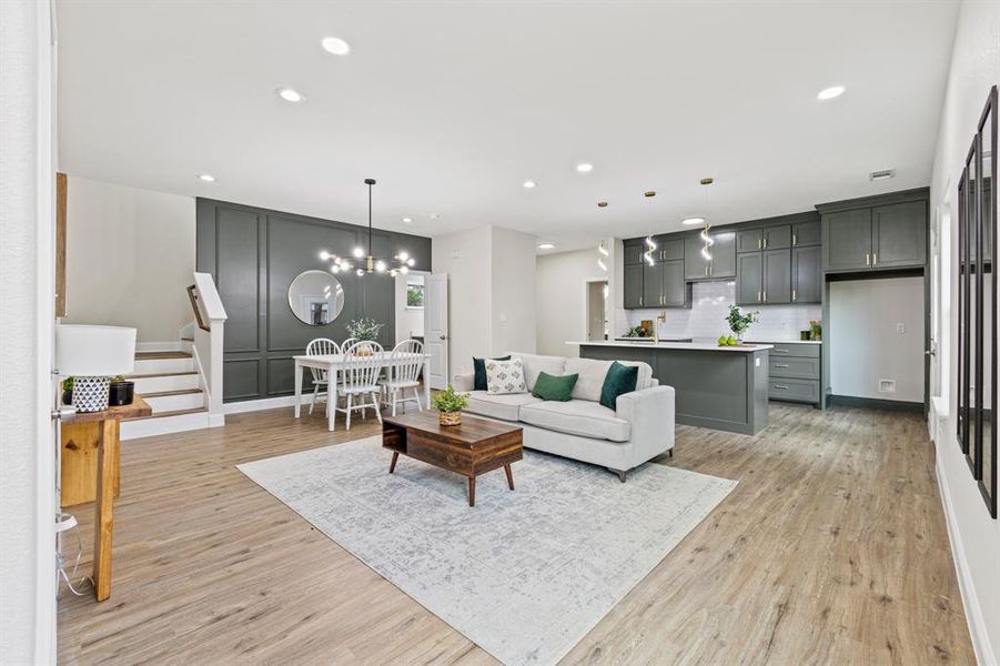 Furnished interior view inside a new home in , Fort Worth (Image 4). Furnished interior view inside a new home in , Fort Worth (Image 4).