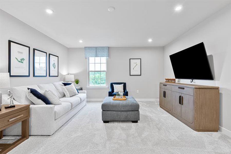 Representative furnished interior of a home built from the Anderson by Ryan Homes in Canterbrook Farms, Fountain Inn (Image 37).