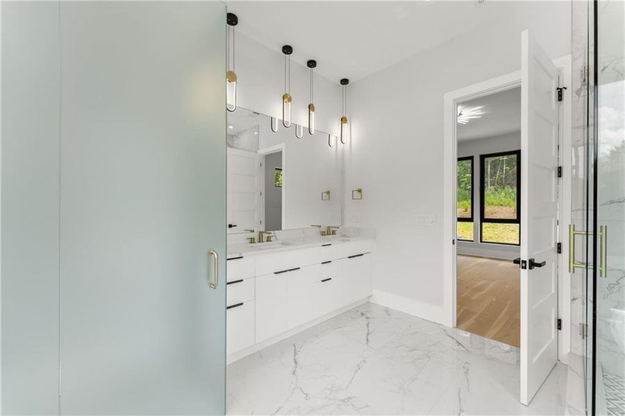 Furnished interior view inside a new home in , Hoschton (Image 15).