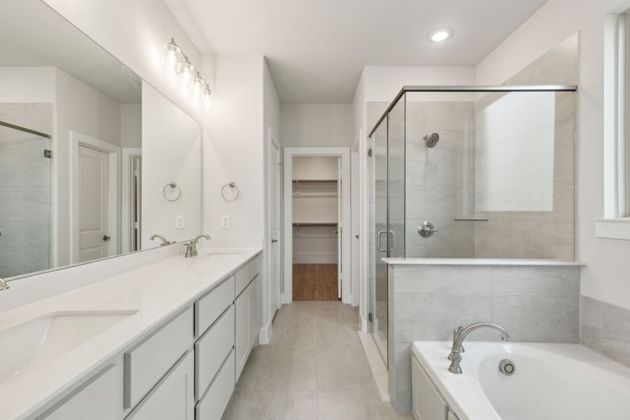 Representative furnished interior of a home built from the Dove by Centre Living Homes in Dove Hollow, Waxahachie (Image 12).