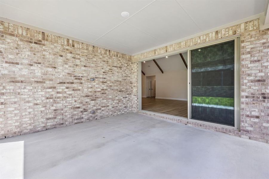 Exterior details and patio area of a home in Elevon, Lavon (Image 3). Exterior details and patio area of a home in Elevon, Lavon (Image 3).
