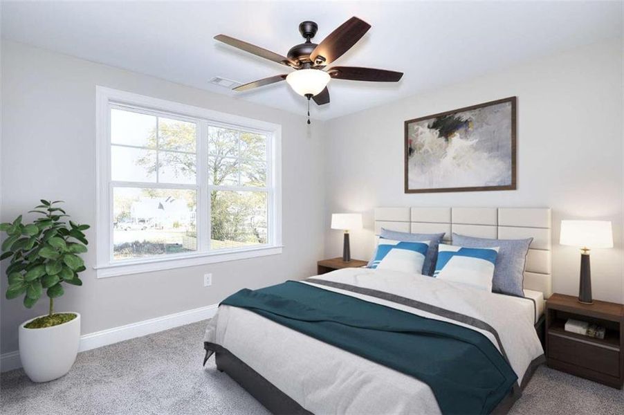 Furnished interior view inside a new home in , Monroe (Image 12).