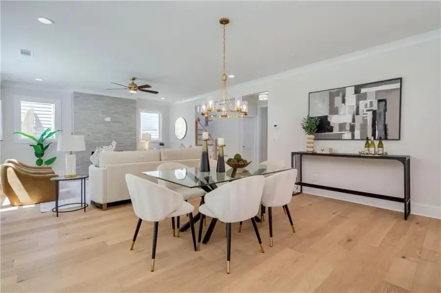 Furnished interior view inside a new home in , Atlanta (Image 8).