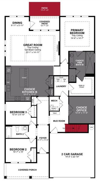 2D floor plan layout of this home in Gatherings® at GreenHouse, Marietta, GA (Image 2). 2D floor plan layout of this home in Gatherings® at GreenHouse, Marietta, GA (Image 2).