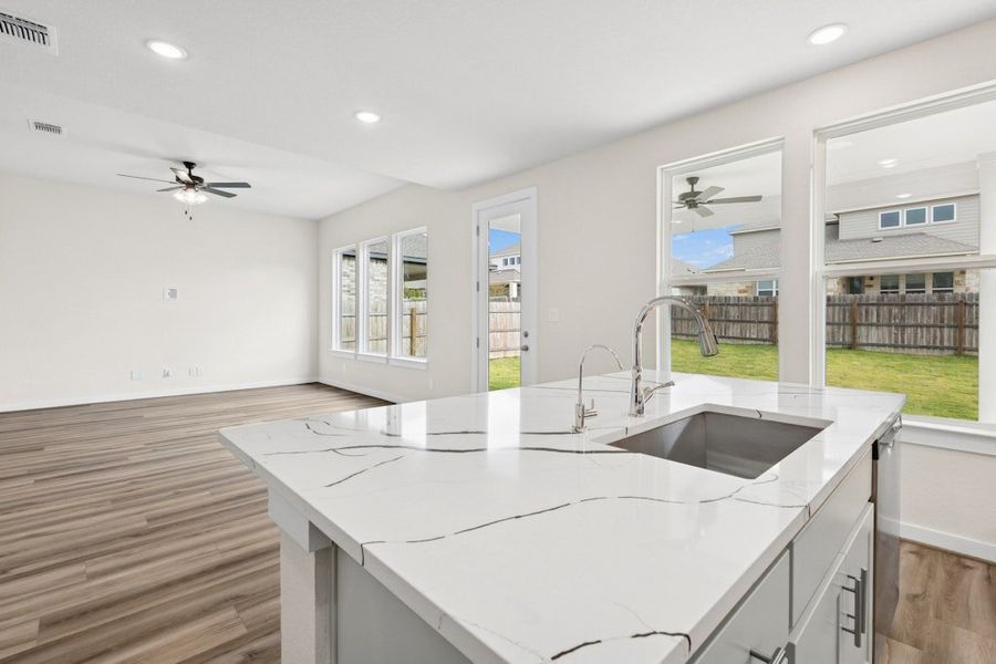 Furnished interior view inside a new home in University Heights, Round Rock (Image 10).