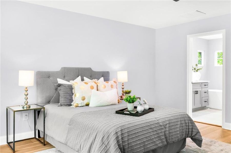 Furnished interior view inside a new home in , Gainesville (Image 32).