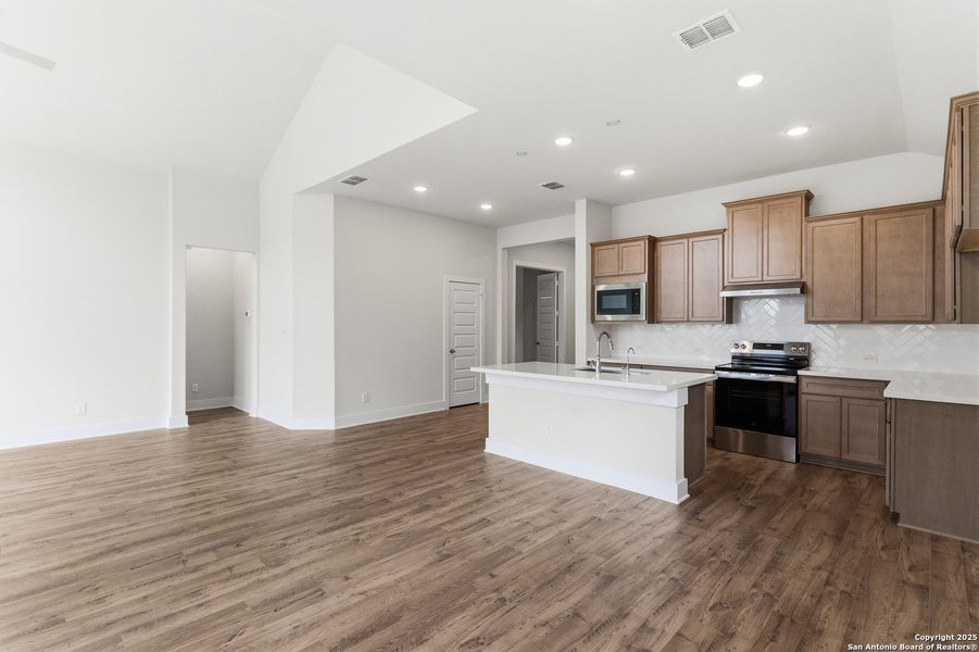 Furnished interior view inside a new home in Alsatian Oaks, Castroville (Image 9).