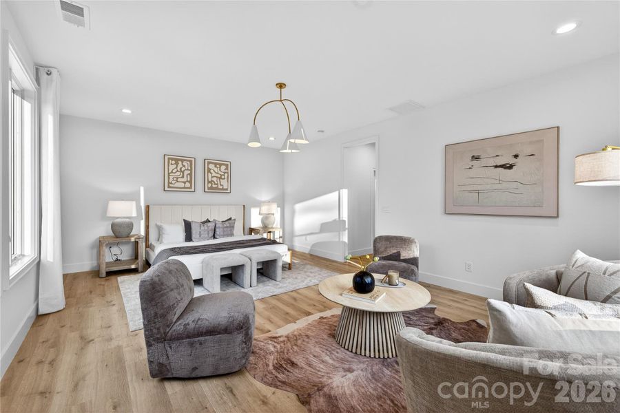 Furnished interior view inside a new home in , Charlotte (Image 38).