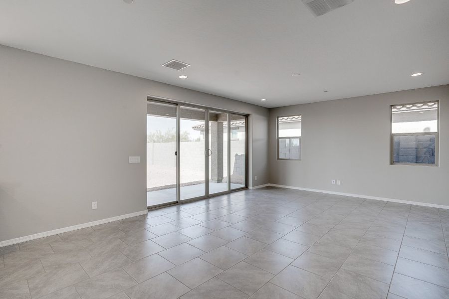 Representative unfurnished interior of a home built from the Castillo Series - Lavender by Brightland Homes in Castillo at Anderson Parc, Buckeye (Image 10). Representative unfurnished interior of a home built from the Castillo Series - Lavender by Brightland Homes in Castillo at Anderson Parc, Buckeye (Image 10).