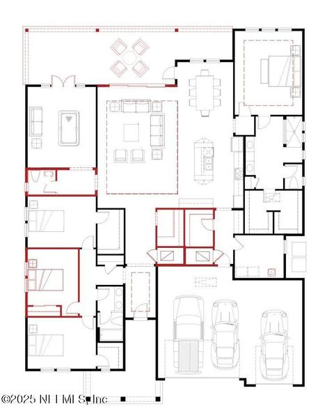 2D floor plan layout of this home in Madeira, St. Augustine, FL (Image 4).