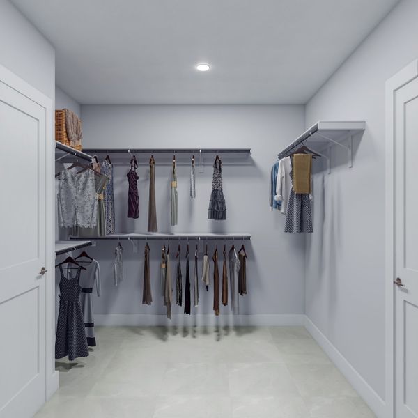 Representative furnished interior of a home built from the Trieste by Tri Pointe Homes in Woodson’s Reserve, Spring (Image 7).