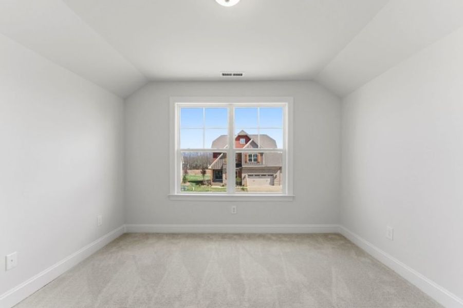 Representative unfurnished interior of a home built from the Fairfield Lux by Keystone Homes NC in Weybridge, Burlington (Image 98).