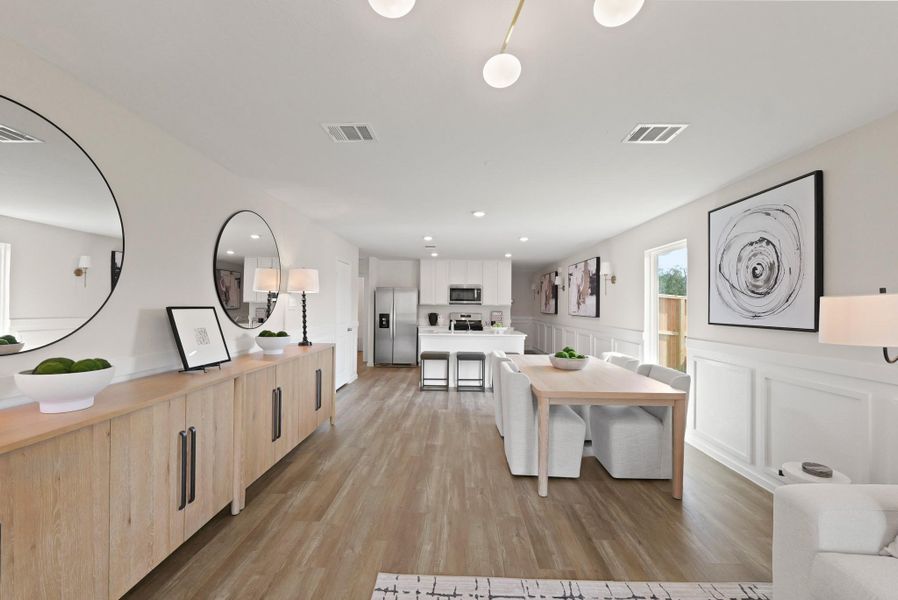 Furnished interior view inside a new home in The Canopies, Splendora (Image 6). Furnished interior view inside a new home in The Canopies, Splendora (Image 6).