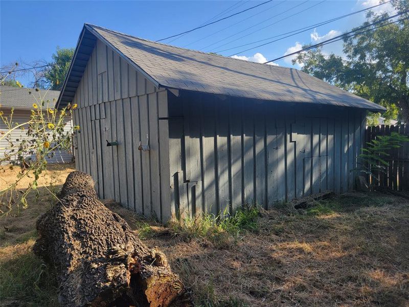 View of outbuilding