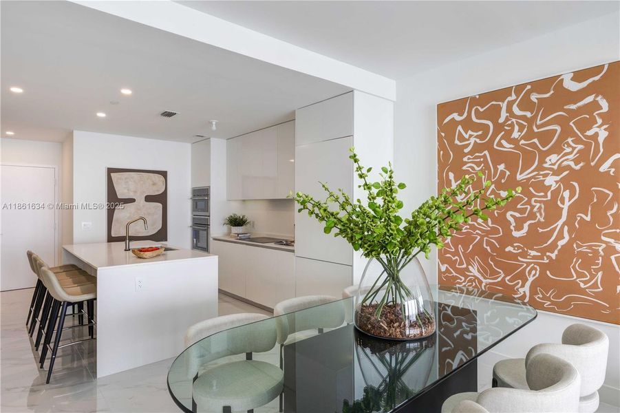 Furnished interior view inside a new home in , Miami (Image 8).