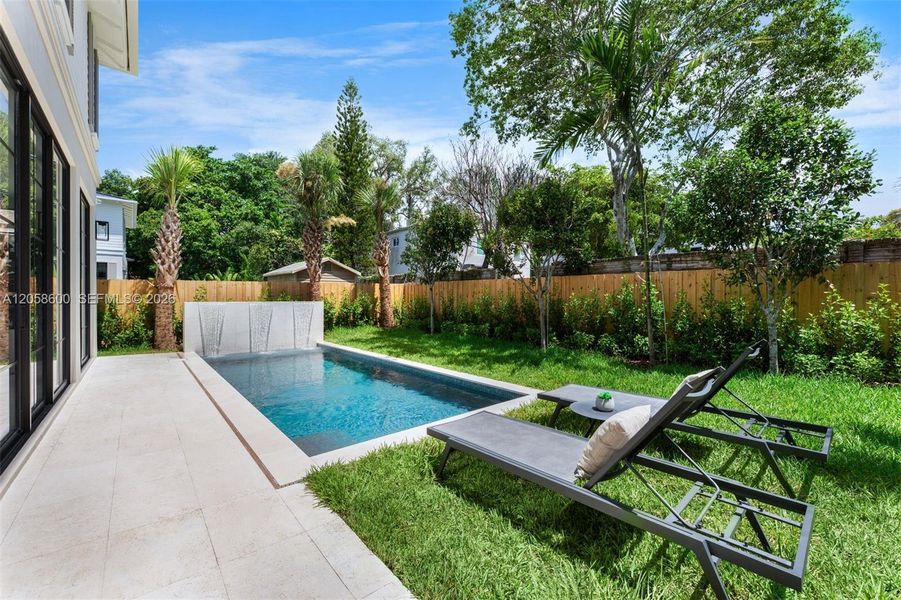 Exterior details and patio area of a home in , Miami (Image 2).
