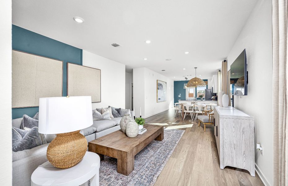 Representative furnished interior of a home built from the Afton by Centex in Sunfield, Buda (Image 14).
