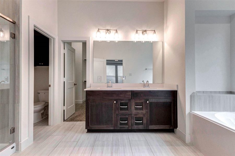 Furnished interior view inside a new home in Bridgeland 45's, Cypress (Image 10).