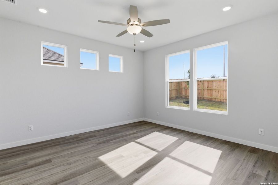Spacious, unfurnished interior of a new home in The Meadows at Hunters Ranch, San Antonio (Image 33). Spacious, unfurnished interior of a new home in The Meadows at Hunters Ranch, San Antonio (Image 33).