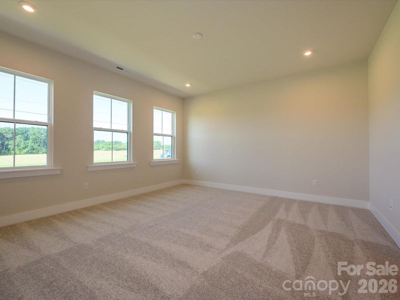 Light filled primary bedroom