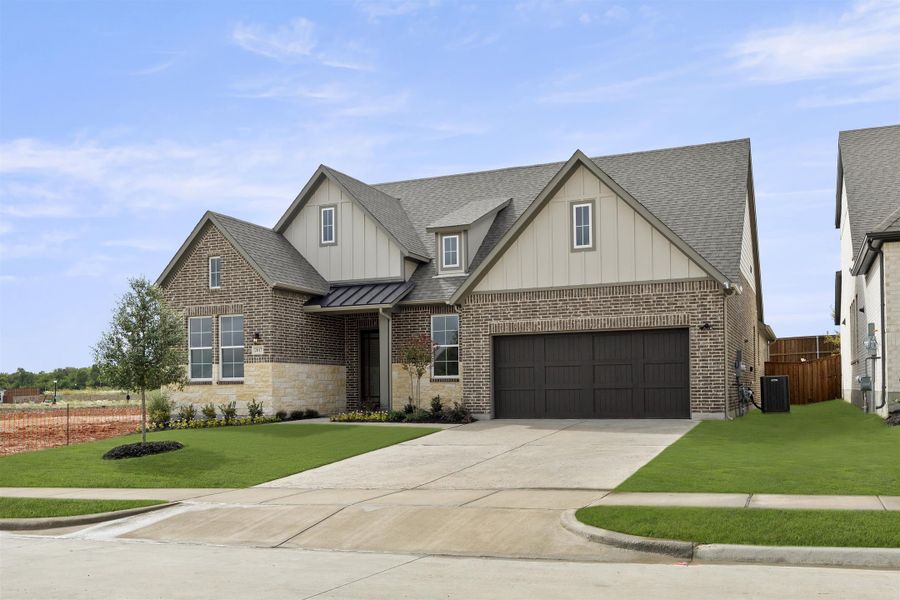Representative exterior photo of a completed home built from the Elizabeth - 60 ft Home Site by Rockwell Homes in Nelson Lake Estates, Rockwall, TX (Image 28). Representative exterior photo of a completed home built from the Elizabeth - 60 ft Home Site by Rockwell Homes in Nelson Lake Estates, Rockwall, TX (Image 28).