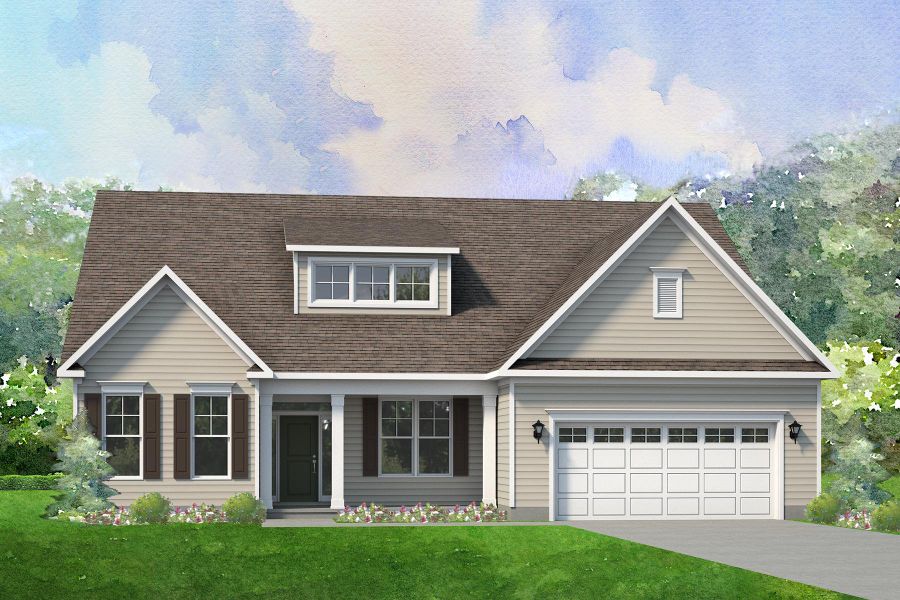 Front exterior of a new home in Adalyn Park, Mooresville, NC, highlighting curb appeal (Image 1). Front exterior of a new home in Adalyn Park, Mooresville, NC, highlighting curb appeal (Image 1).