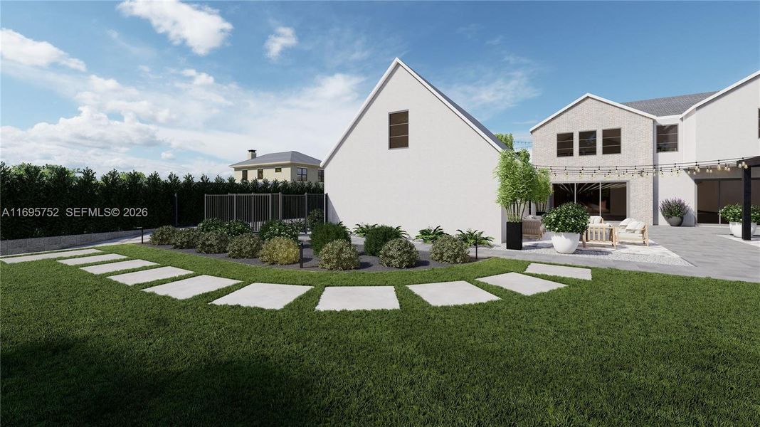 Front exterior of a new home in , Southwest Ranches, FL, highlighting curb appeal (Image 33). Front exterior of a new home in , Southwest Ranches, FL, highlighting curb appeal (Image 33).