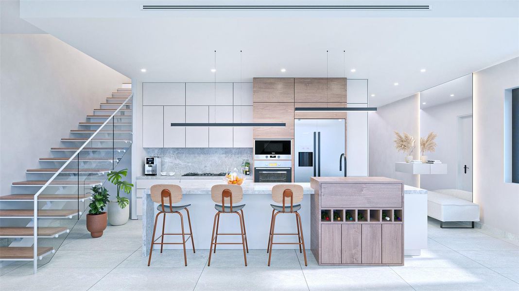 Furnished interior view inside a new home in , Fort Lauderdale (Image 6).