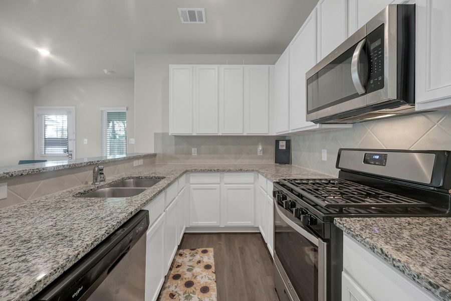 Lots of outlets and counterspace