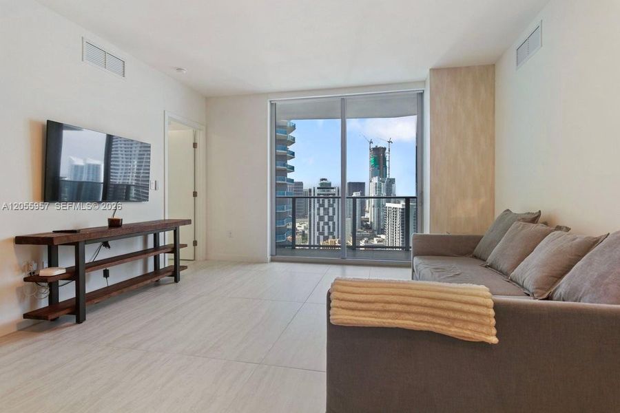 Furnished interior view inside a new home in , Miami (Image 6). Furnished interior view inside a new home in , Miami (Image 6).