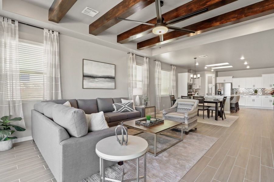 Representative furnished interior of a home built from the Pershing by Hakes Brothers in Paseo Del Este, El Paso (Image 13).