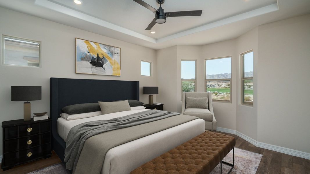 Furnished interior view inside a new home in Fairways in Victory at Verrado, Buckeye (Image 12).