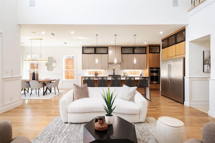 Furnished interior view inside a new home in , Dallas (Image 15).
