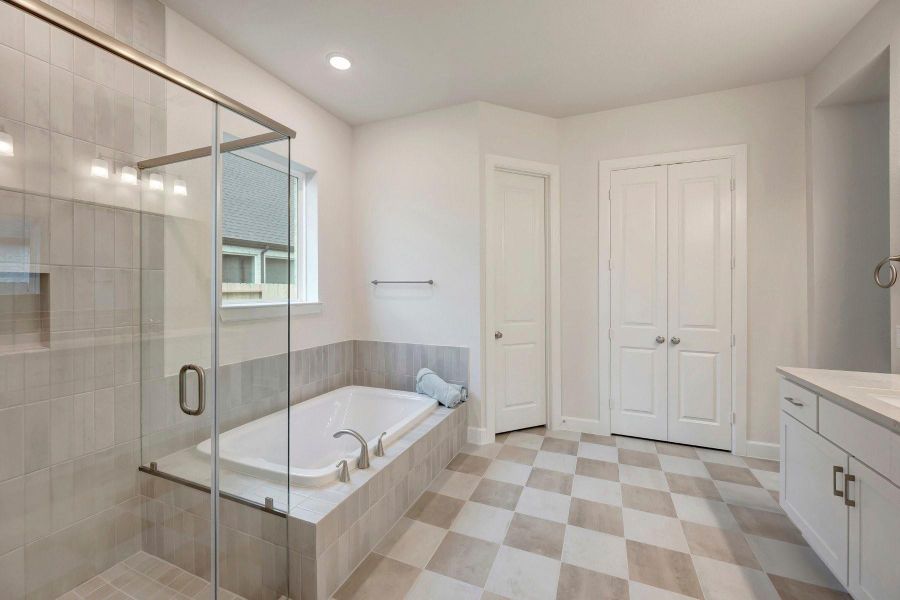 Furnished interior view inside a new home in Jordan Ranch - Premier Collection, Fulshear (Image 5).