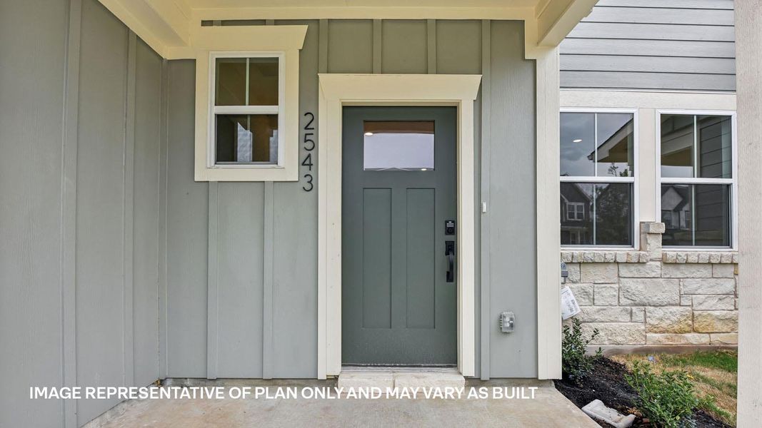 Exterior details and patio area of a home in Avery Centre, Round Rock (Image 3).