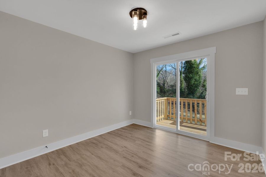 With the dining area open to the kitchen, gatherings are a breeze