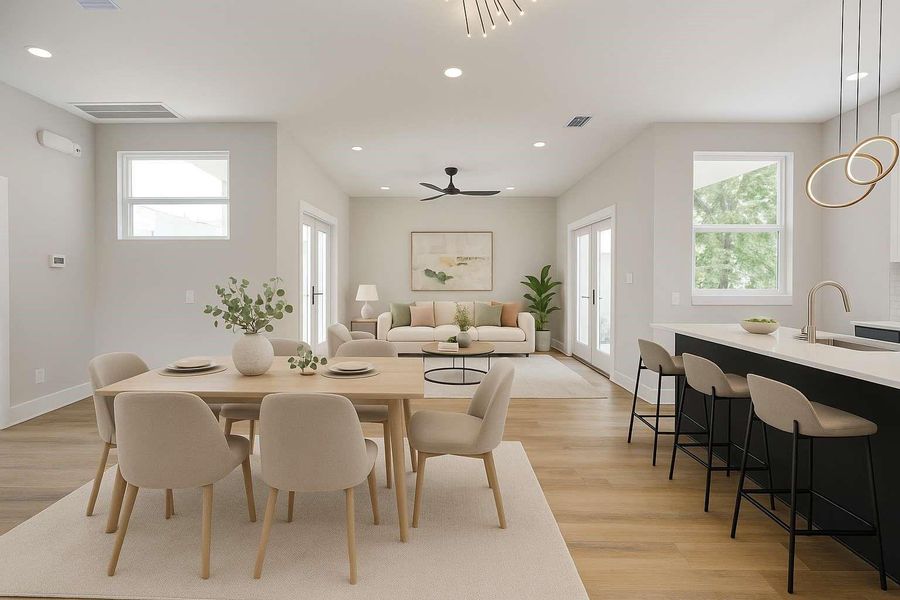 Furnished interior view inside a new home in , Houston (Image 7). Furnished interior view inside a new home in , Houston (Image 7).