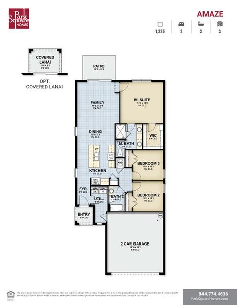 2D floor plan layout for the Amaze by Park Square Residential in Mirror Lake Village, Fruitland Park, FL (Image 3). 2D floor plan layout for the Amaze by Park Square Residential in Mirror Lake Village, Fruitland Park, FL (Image 3).