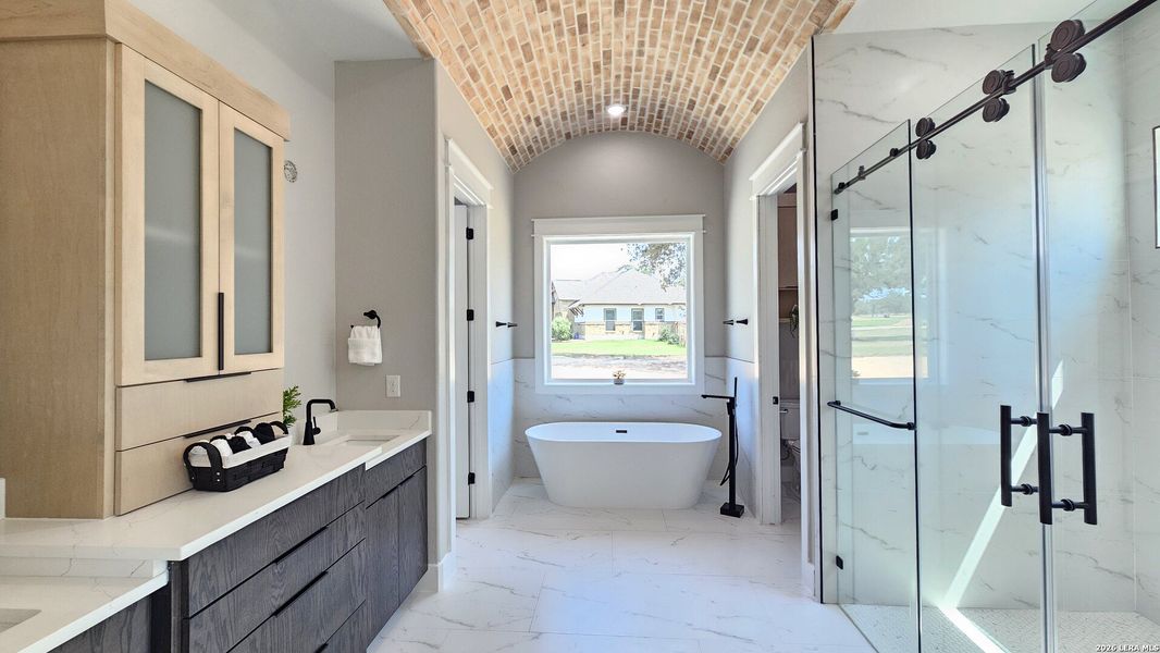 Furnished interior view inside a new home in , Adkins (Image 32).