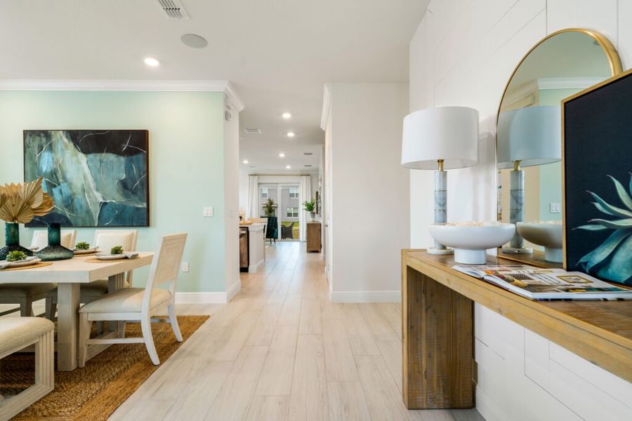 Representative furnished interior of a home built from the Jensen by Holiday Builders in Spirit Of Sebastian, Sebastian (Image 4). Representative furnished interior of a home built from the Jensen by Holiday Builders in Spirit Of Sebastian, Sebastian (Image 4).