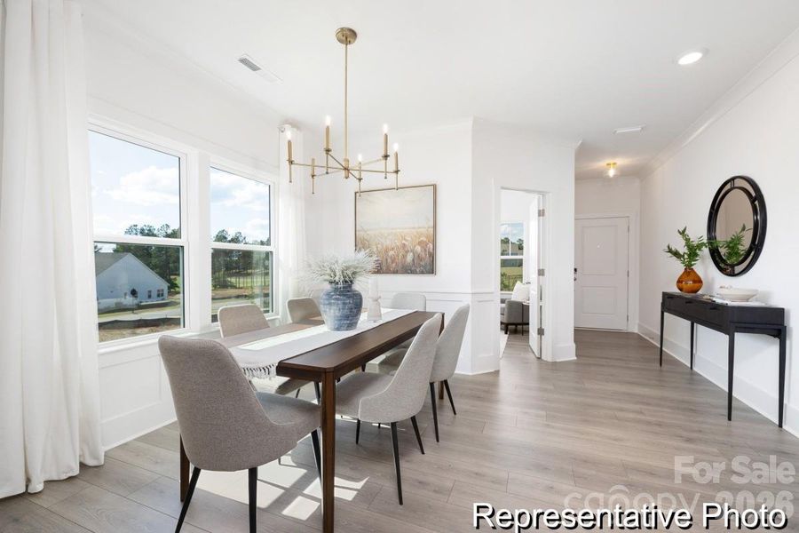 Furnished interior view inside a new home in Whispering Hills, Locust (Image 7).