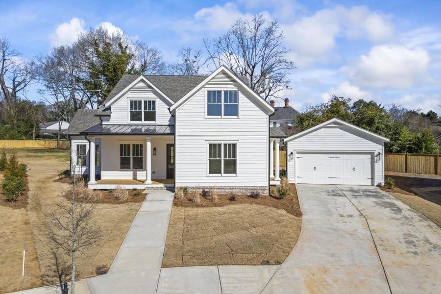 Front exterior of a new home in , Madison, GA, highlighting curb appeal (Image 28).