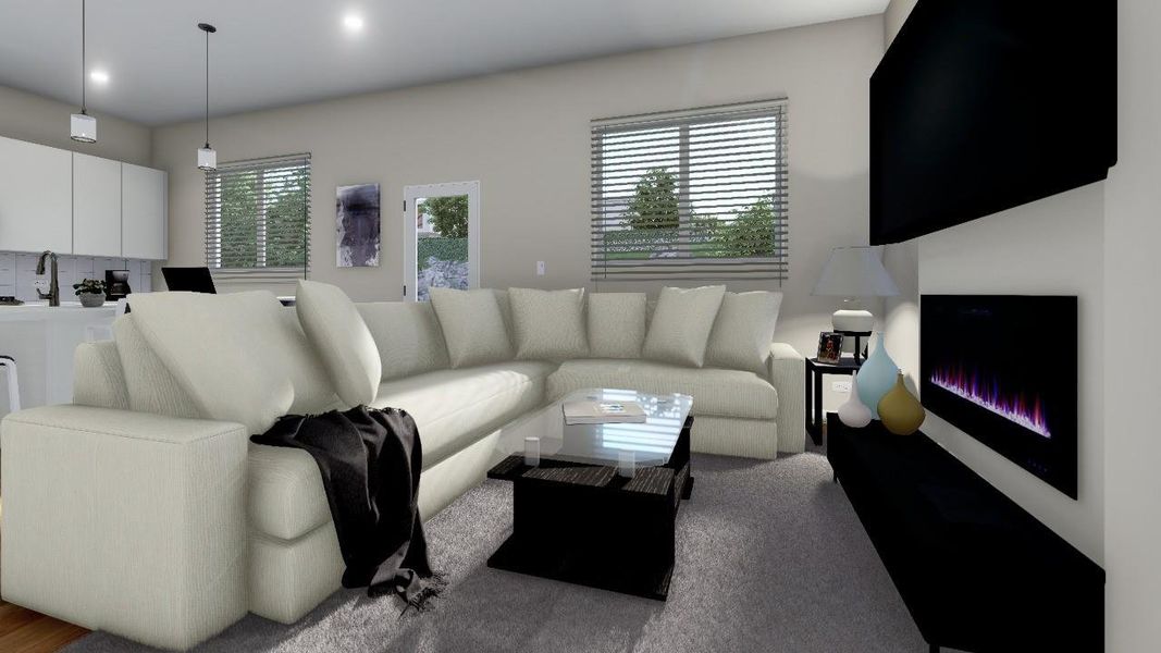 Furnished interior view inside a new home in , Houston (Image 6).