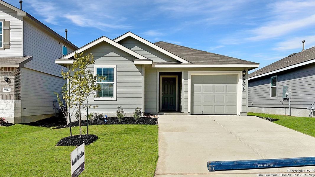Front exterior of a new home in Hacienda, San Antonio, TX, highlighting curb appeal (Image 4). Front exterior of a new home in Hacienda, San Antonio, TX, highlighting curb appeal (Image 4).