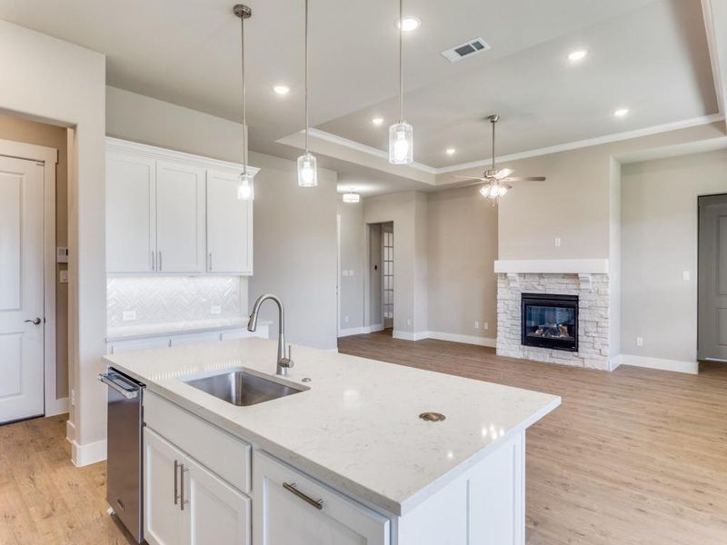 Furnished interior view inside a new home in Ladera at the Reserve, Mansfield (Image 16).
